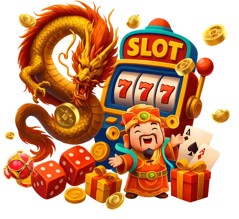 online casino dragon and charactors and slot machines animation