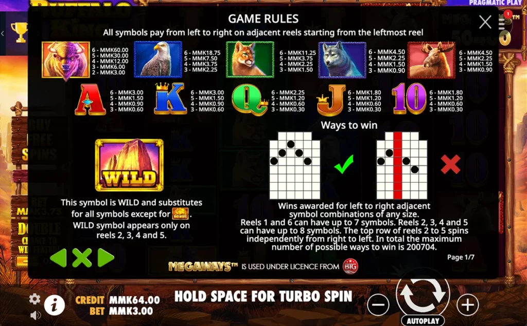 Slot game rules